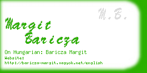 margit baricza business card